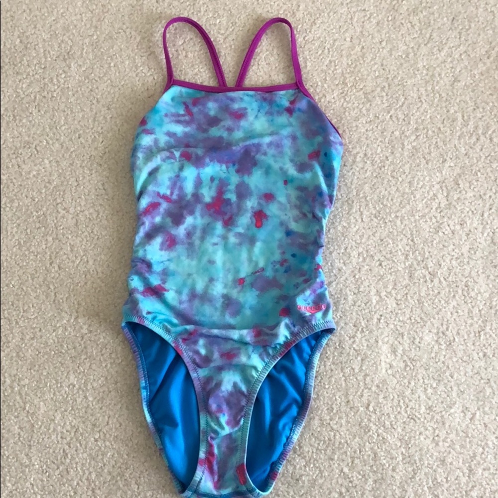 Blue Speedo one piece